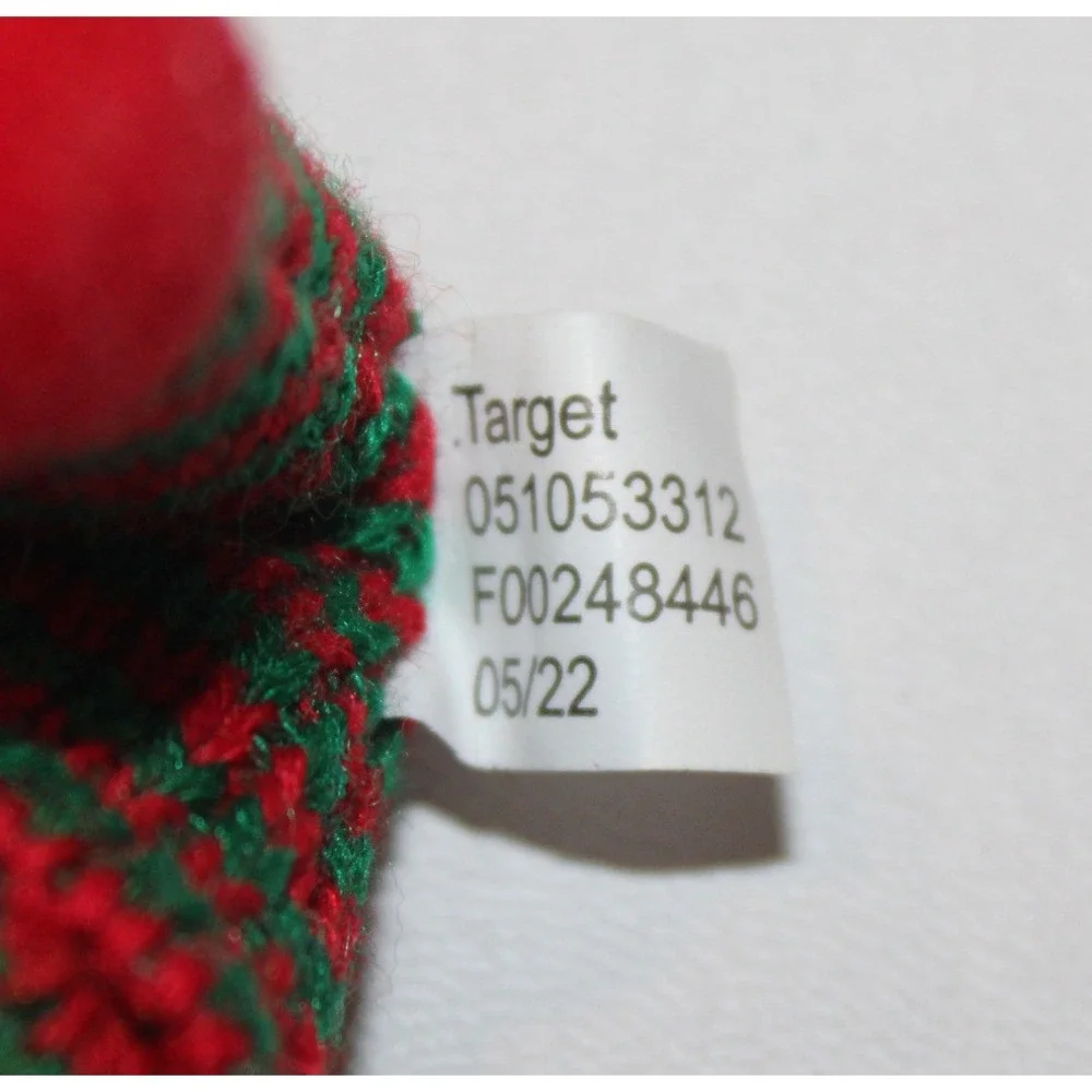 lot of 6 Target Wondershop fabric mouse mice Christmas ornaments red green 2022